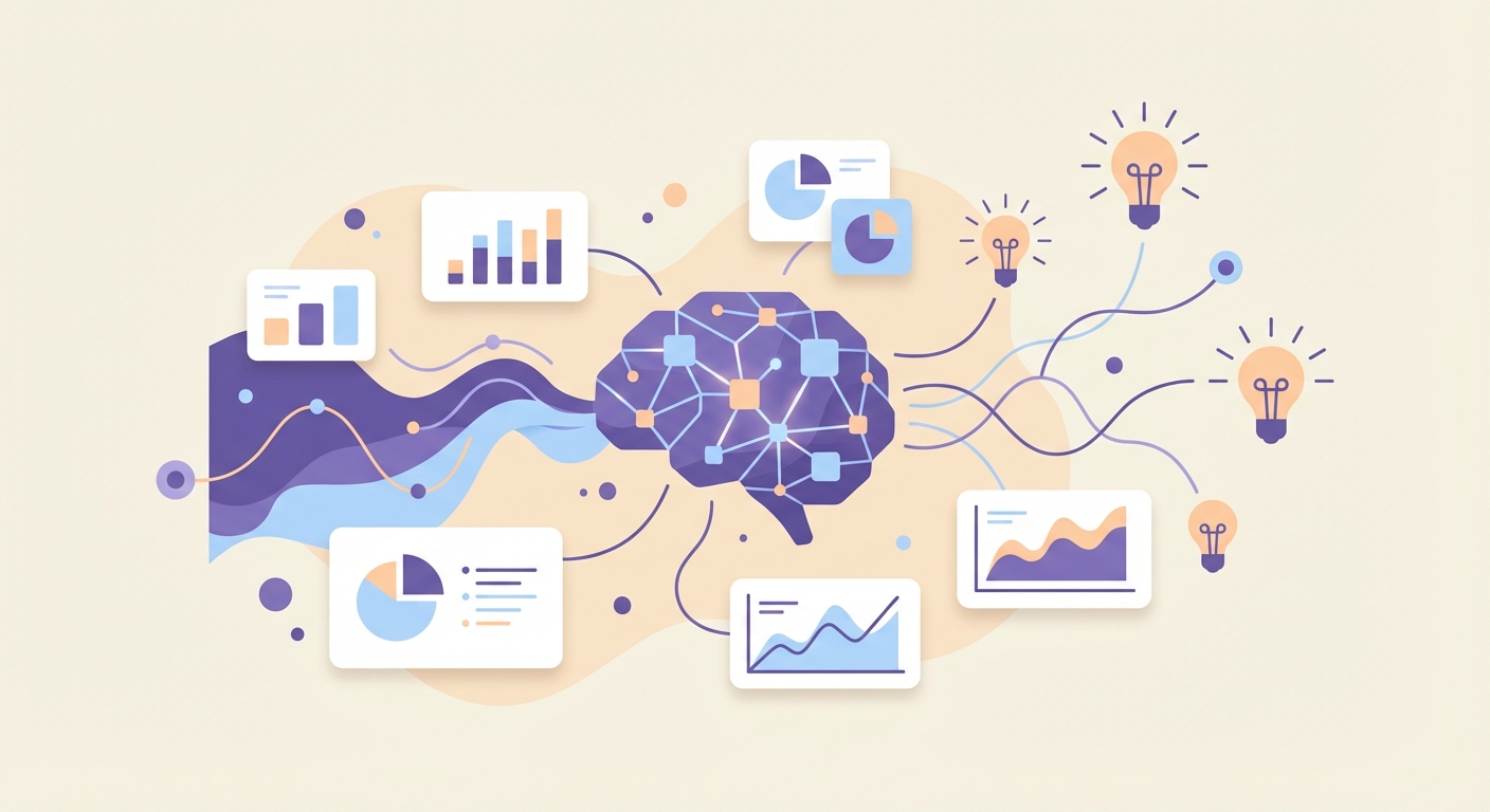 AI-powered market validation - interconnected data analysis and insights